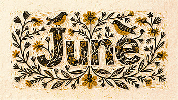 June Blossoms — Vintage Floral HD wallpaper
