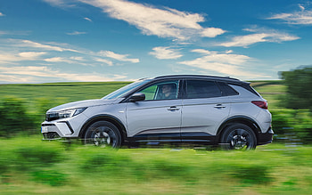 Opel Grandland, , side view, 2021 cars, motion blur, crossovers, 2021 Opel Grandland, highway, german cars, Opel HD wallpaper