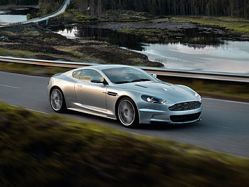 Auto, Nature, Aston Martin, Cars, Side View, Speed, Dbs, 2008, Silver Metallic HD wallpaper