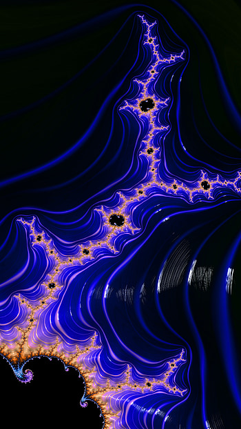 Fractal Art Trippy Psychedelic Background for Smart, blue, black, dark, psychedelic, trippy, Abstract, fractal, abstract blue, abstract black HD phone wallpaper