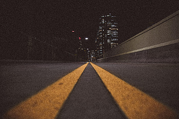 City, Dark, Road, Markup, Dahl, Distance HD wallpaper