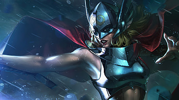 Woman Thor Marvel Future Fight , jane-foster, marvel-future-fight, games, superheroes, artist, artwork, digital-art HD wallpaper