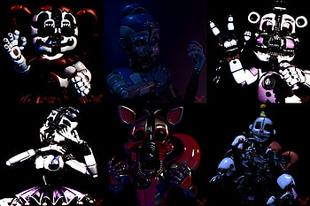 FNAF: Sister Location — Ennard & Funtime Freddy Ultra, Ennard (Five Nights at Freddy's), Funtime Freddy (Five Nights at Freddy's), video game, Five Nights at Freddy's: Sister Location, Five Nights at Freddy's HD wallpaper