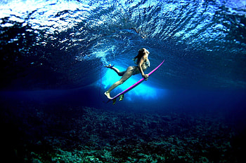 Surf babe beauty, Beach bliss, Sun-kissed glow, Sea goddess HD wallpaper