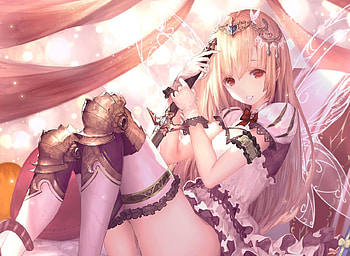 Sweet Fairy, cute, long hair, beauty, lady, blonde hair, female, wings, sweet, soft, girl, beautiful, woman, fairy, anime girl, anime, pretty, lovely HD wallpaper