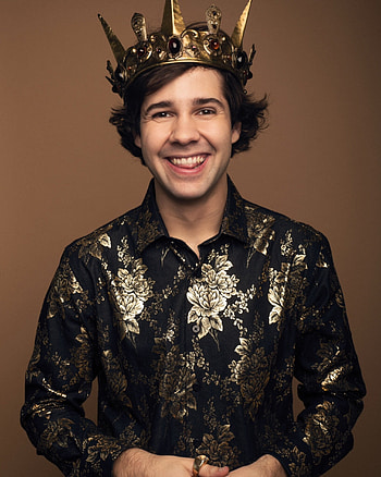 David Dobrik in a crown, Minecraft skin, Digital persona, David Dobrik HD phone wallpaper