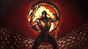 Scorpion Whiskers, scorpion, mortal-kombat, games, artwork, art, digital-art, behance, video-games, pixiv HD wallpaper