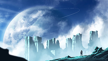 Heavens Wall, artist, artwork, digital-art, artstation HD wallpaper