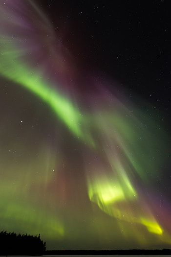 Nature, Sky, Night, Starry Sky, Northern Lights, Aurora Borealis, Aurora HD phone wallpaper