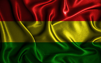 Yopal flag, , silk wavy flags, colombian cities, Day of Yopal, fabric flags, Flag of Yopal, 3D art, Yopal, Cities of Colombia, Yopal 3D flag, Colombia HD wallpaper