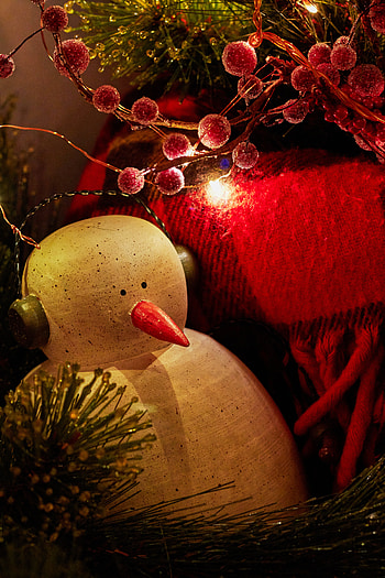 Holidays, New Year, Heads, Snowman, Christmas, Holiday, Garland, Garlands HD phone wallpaper