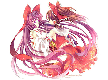 HR, anime, touhou, wall, girl, reimu, new, beauty HD wallpaper