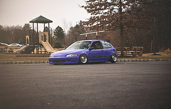 Violet, Cars, Side View, Purple, Honda Civic HD wallpaper