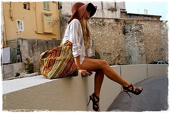 Chic Lady, fashion, girl, chic, hat, heel HD wallpaper