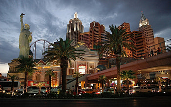 Cities, Night, Statue Of Liberty, Las Vegas, City, Entertainment HD wallpaper