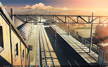 sunset, other, , the place promised in our early days, anime HD wallpaper