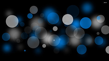 Blue and white bubbles - Abstract - HD wallpaper