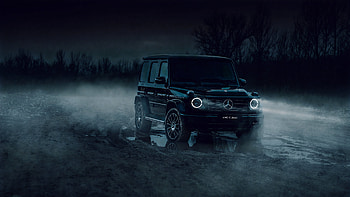 Black G Wagon , mercedes-g-class, mercedes, mercedes-benz, cars, suv, behance HD wallpaper