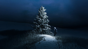 Tv Head Guy Silent Night Wanderer, helmet, artist, artwork, art, digital-art HD wallpaper