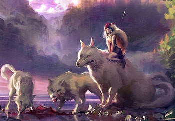 Digital Art, digital, wolves, fantasy, art HD wallpaper