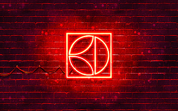 Electrolux red logo, , red neon lights, creative, red abstract background, Electrolux logo, brands, Electrolux HD wallpaper