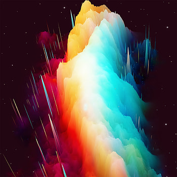 Colorful, clouds, nebula, abstract HD phone wallpaper