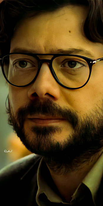 Professor, glasses, money Heist, el Professor, la casa de papel HD phone wallpaper