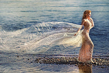 Girl on Beach, on beach, girl, beautiful HD wallpaper