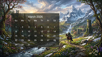 March 2026 — Calendar, March 2026 Calendar HD wallpaper