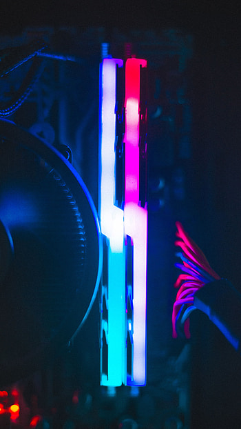 Dark, Neon, Backlight, Illumination, Darkness, Glow, Computer HD phone wallpaper