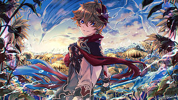 Tartaglia — Oceanic Tempest (Genshin ), Tartaglia Childe (Genshin Impact), video game, Genshin Impact HD wallpaper