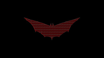 Batman Red Logo , batman, superheroes, logo, artist, artwork, digital-art, artstation, dark, black HD wallpaper