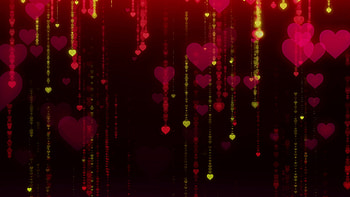 Hearts, Love, Glare, Dark Background HD wallpaper