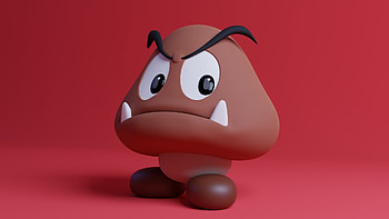 ArtStation Mario enemy, Goomba fan art, Retro gaming HD wallpaper