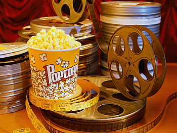 Cinema, Popcorn HD wallpaper