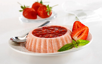 Food, Strawberry, Desert, Cake, Sweet, Plate, Mint HD wallpaper