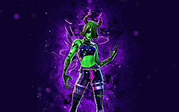 Ravina, , violet neon lights, Fortnite Battle Royale, Fortnite characters, Ravina Skin, Fortnite, Ravina Fortnite HD wallpaper