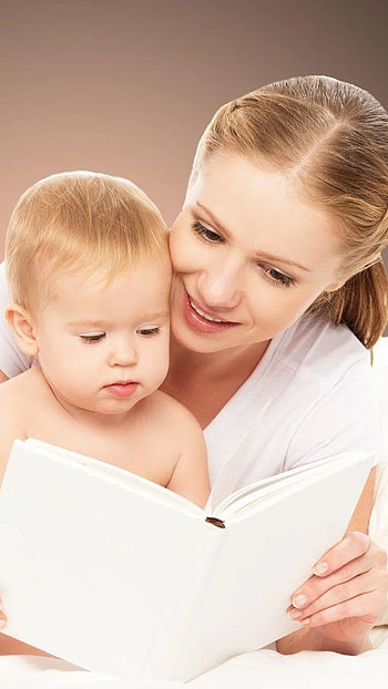 Baby Mom, Baby Holds Book, Mother HD phone wallpaper
