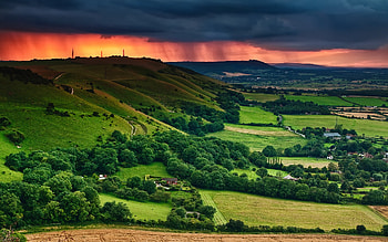 Landscape, Nature, Fields HD wallpaper
