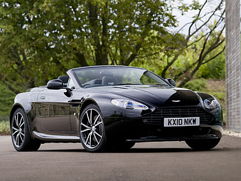 Auto, Aston Martin, Cars, Wood, Tree, Front View, 2010, V8, Vantage HD wallpaper