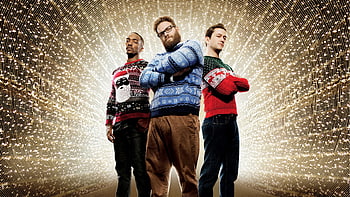 Sparkling Holiday Trio — Festive Sweater HD wallpaper