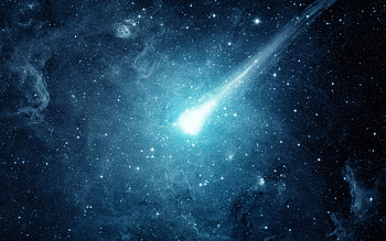 Comet, Meteor blue light resolution HD wallpaper