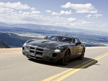 2011 Mercedes-Benz SLS AMG, black hot, o-sum HD wallpaper
