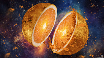 Orange Artistic, orange, fruits, artistic, artist, digital-art, artwork HD wallpaper