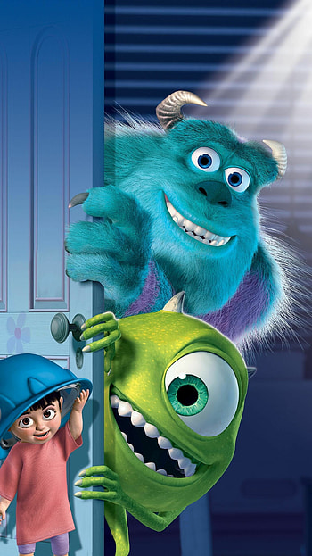 Monsters, Inc., Pixar , Cute Disney characters, background HD phone wallpaper