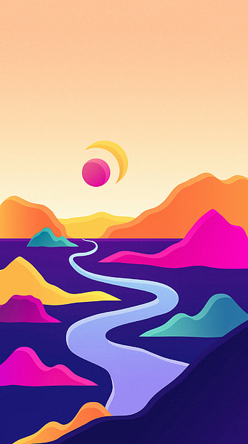 Abstract., orange, sky, beautiful, art, , abstract, , colorful HD phone wallpaper