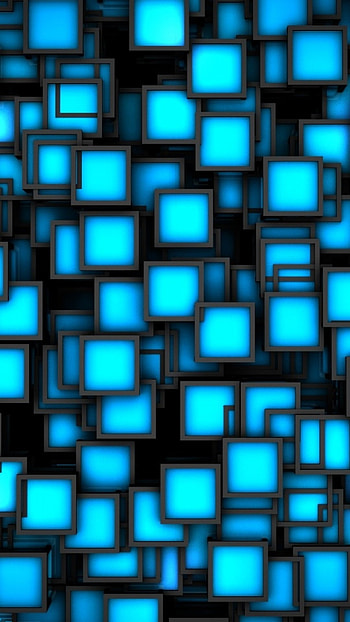 Black Blue Bright Squares Sony. design lamps. art deco wall decor home ... HD phone wallpaper