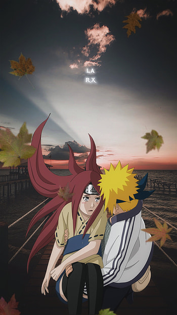 Minato × kushina, cloud, naruto, sky, anime HD phone wallpaper