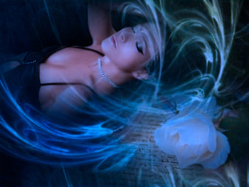 Dreams, rose, girl, 3d HD wallpaper