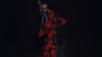 Deadpool X Rocket Unstoppable, deadpool, rocket-raccoon, superheroes, artwork, digital-art, art HD wallpaper
